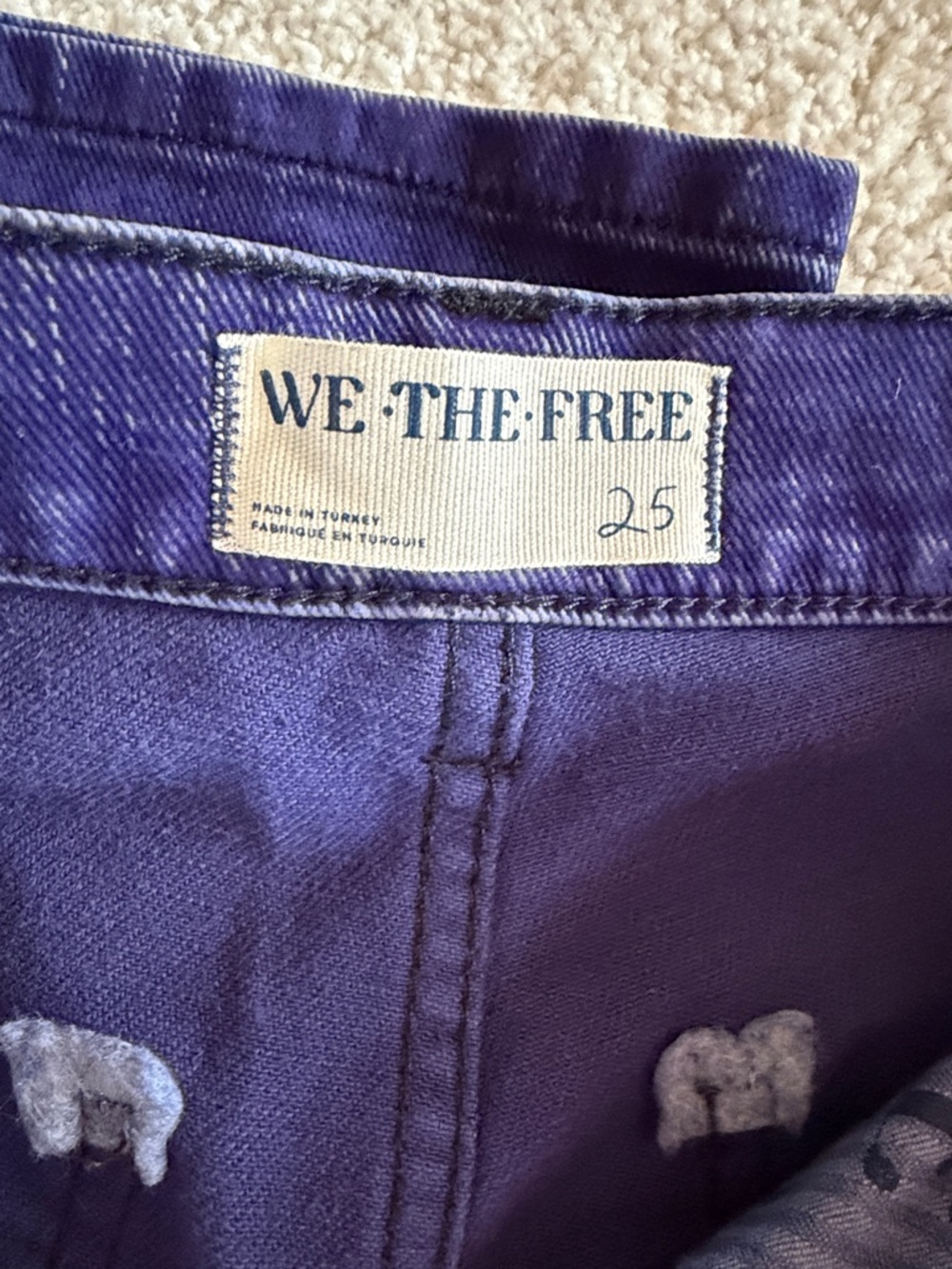 WE THE FREE Tinsley Baggy Straight Leg- size 25 - Picture 5 of 8